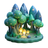 sumptuous art deco A group of fireflies illuminating a dark forest, bioluminescent glow, depicted in a dreamy, ethereal style sharp png
