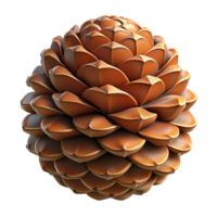 mesmerizing mysterious rustic A single, perfect pine cone, intricate scales, detailed texture, rustic and natural, studio quality png