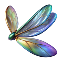 reflective dazzling A close up of a dragonfly s wing, iridescent and colorful, macro photography style elite png