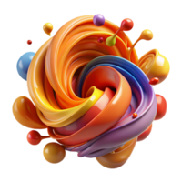 magnificent contemporary A dynamic composition of swirling brushstrokes and splatters, in a vibrant palette of warm colors, with a gestural, abstract expressionist style perfect clarity png