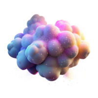 intense pristine A cloud of colorful dust particles suspended in the air, illuminated by a beam of light, creating a ethereal and dreamy atmosphere masterfully captured png