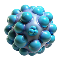 dramatic hypnotic A cluster of amorphous shapes, resembling microscopic organisms, with internal bioluminescence and a dark background and transparent background top tier png