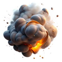 iconic vintage A dynamic composition of swirling smoke and dust particles, illuminated by a dramatic, directional light source high quality png