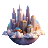 glorious unforgettable A futuristic cityscape at dawn, skyscrapers reaching into the clouds, flying vehicles weaving between them, rendered in a pixel art style, sunrise palette png