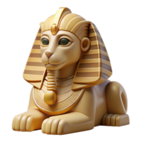 dazzling acclaimed A stoic sphinx posing a riddle, desert setting, harsh sunlight, Egyptian art style png