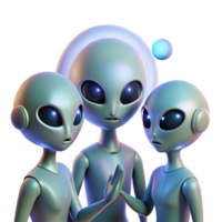 romantic pristine A group of aliens communicating through telepathy, ethereal lighting, abstract style 8K png