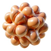 wonderful acclaimed A cluster of organic, biomorphic shapes, with a smooth, flowing texture, in a natural, organic style, illuminated by a warm, natural light png