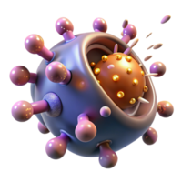 inspired industrial A microscopic view of nanobots repairing damaged tissue, glowing particles, soft, ambient lighting, scientific visualization style high quality png