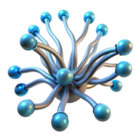 vibrant impressionist A network of pulsating, bioluminescent tendrils reaching outwards, illuminated by their own internal light elite png