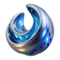 striking sought after A flowing, liquid mercury sculpture in shimmering silver and blue, reflecting a cool, moonlight glow, creating a sense of fluidity and movement. Art Deco style png