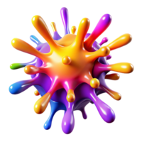 majestic traditional A chaotic explosion of paint splatters in vibrant, contrasting colors, illuminated by a bright, directional light high resolution png