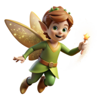 notable coastal A whimsical depiction of a mischievous pixie sprinkling fairy dust, creating glowing trails in a twilight forest. Children s book illustration style precision png