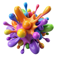 dazzling distinguished A chaotic explosion of paint splatters and brushstrokes, in a vibrant, abstract expressionist style png