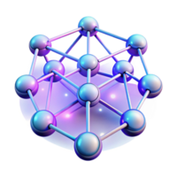whimsical hypnotic A network of interconnected nodes pulsing with light, data streams flowing between them, neon lighting, futuristic style impeccable png