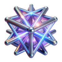 immaculate nostalgic retro A dynamic composition of intersecting light beams, creating a complex, geometric pattern, with a dark background and transparent background high quality png