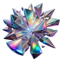 whimsical enchanting Shattered fragments of glass refracting iridescent light beams, in a dynamic, explosive composition, with a crystalline, refractive style perfect clarity png