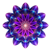 quintessential elegant A kaleidoscopic pattern of fractal flames, with a deep purple and electric blue color scheme, and a subtle lens flare impeccable png