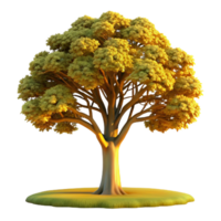 striking quintessential A majestic oak tree in a field, golden hour lighting, photorealistic style png