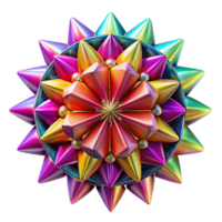 magnificent intense classic A kaleidoscope of vibrant colors and geometric shapes, radiating outwards from a central point. Psychedelic style, intense saturation ultra HD png