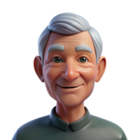 quintessential tropical Portrait of an elderly man with deep wrinkles, a weathered face, and a kind smile, lit by soft, diffused natural light, in the style of a hyperrealistic photograph artisan png