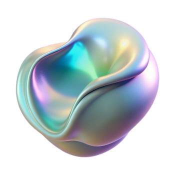 mozzafiato impareggiabile un' fluido, amorfo forma, mutevole e trasformazione, con un' perlescente lucentezza, nel un' surreale, onirico stile, sotto un' morbido, diffuso leggero png