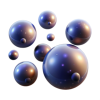 glorious classic A field of glowing, geometric orbs, floating in a dark, infinite space, with a subtle, ambient light fine detail png