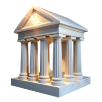 captivating coveted An ancient Greek temple, bright sunlight, classical architecture, white marble columns, sense of history and grandeur png