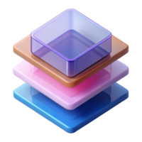 extraordinary joyful retro A series of overlapping, transparent squares, each with a different color and opacity, creating a subtle, layered effect perfect clarity png