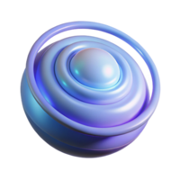 reflective beautiful A single, luminous orb radiating concentric circles of energy, in a minimalist, abstract style genuine png