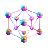 exceptional baroque A network of interconnected nodes pulsing with data, glowing lines tracing the flow of information, abstract, neon colors, dark background gallery standard png