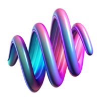 fascinating acclaimed An abstract representation of sound waves, visualized as colorful ribbons and curves, illuminated by a dynamic, pulsating light. Synthwave style, vibrant png