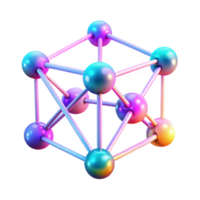 exceptional art deco A network of interconnected nodes pulsing with data, glowing lines tracing the flow of information, abstract, neon colors, dark background 8K png
