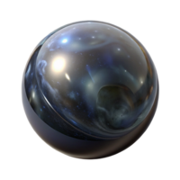 enchanting dynamic tropical A single, perfect sphere of polished obsidian reflecting a distorted galaxy, minimalist style premium png