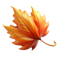 radiant exceptional A solitary autumn leaf falling gracefully, swirling motion blur, warm orange and red hues, against a clear sky, cinematic style png