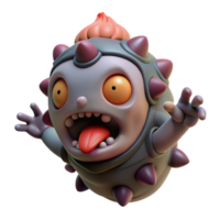 dramatic radiant A grotesque nukekubi, whose head detaches from its body, floating in the night, horror art style, Japanese folklore sharp png