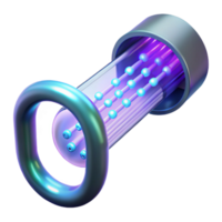 elegante romântico gótico uma digital representação do binário código fluindo através uma transparente tubo, brilhante néon iluminação, cyberpunk estético ultra hd png