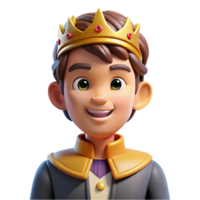 encantador dinâmico gótico retrato do uma encantador Principe com uma régio coroa, uma arrojado sorriso, e uma confiante postura, aceso de esquentar, real iluminação, dentro uma conto de fadas estilo estúdio qualidade png