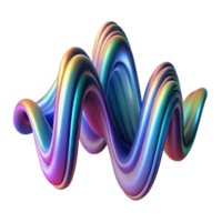 remarkable surreal An abstract representation of sound waves, visualized as vibrant, flowing lines, lit by a dynamic, changing light, in a synaesthetic style studio quality png