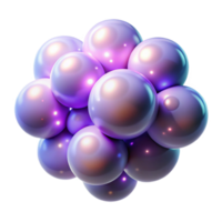 whimsical dazzling A cluster of luminous orbs floating in an ethereal void, emitting a soft, otherworldly glow, in a dreamy, cosmic style studio quality png