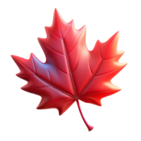radiant reflective futuristic A single, perfect red maple leaf falling against a twilight sky, volumetric lighting, hyperrealistic style authentic png