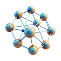 dramatic tranquil elegant A network of interconnected nodes, pulsating with data, glowing lines, abstract data visualization style genuine png