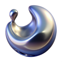 distinctive retro Liquid mercury morphing into abstract shapes against a dark void, illuminated by a single ray of moonlight studio quality png