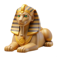 extraordinary acclaimed A sphinx posing a riddle in the desert, harsh midday sun, ancient Egyptian art style png