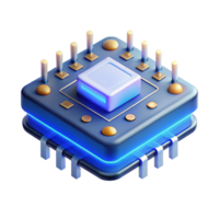 dynamic pristine A single, levitating circuit board with glowing LEDs, intricate traces visible, illuminated by a soft blue light, in a minimalist style crisp png