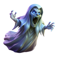 majestic peaceful gothic A spectral banshee wailing in the wind, ethereal glow, moonlight, dark fantasy style original png