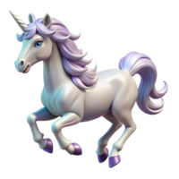 intense magnificent A mystical unicorn with a silver horn and flowing mane, galloping through a field of moonlit flowers, dreamy and ethereal style refined png