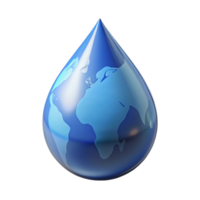 gorgeous exceptional A single, perfect drop of water reflecting a distorted world, minimalist style png