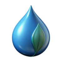 sought after geometric A single rain drop on a leaf, reflecting the surrounding environment, macro photography, detailed reflections, genuine png