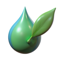 tranquil sumptuous A single raindrop falling from a leaf, macro photography, soft lighting high resolution png