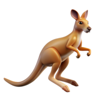 captivating distinguished A kangaroo hopping across the Australian outback, red dirt, dynamic pose png